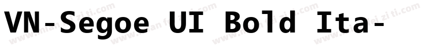 VN-Segoe UI Bold Ita字体转换